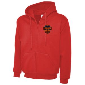 Adults Classic Full Zip Hooded Sweatshirt Thumbnail