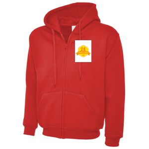 Adults Classic Full Zip Hooded Sweatshirt Thumbnail