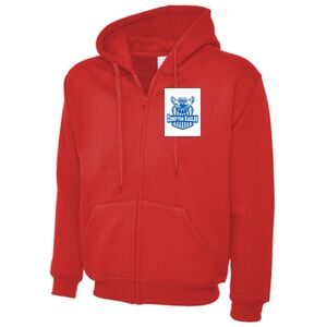 Adults Classic Full Zip Hooded Sweatshirt Thumbnail