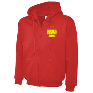 Adults Classic Full Zip Hooded Sweatshirt Thumbnail